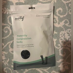 New unopened package Motif maternity compression socks
